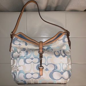 Authentic Coach logo medium hobo bag